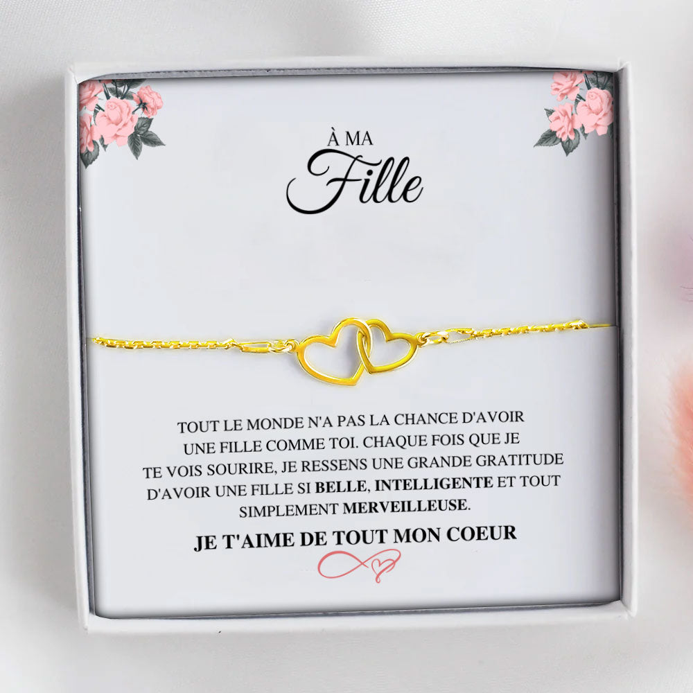 Coffret Cœurs liés - Tout le monde n'a pas la chance d'avoir une fille comme toi.